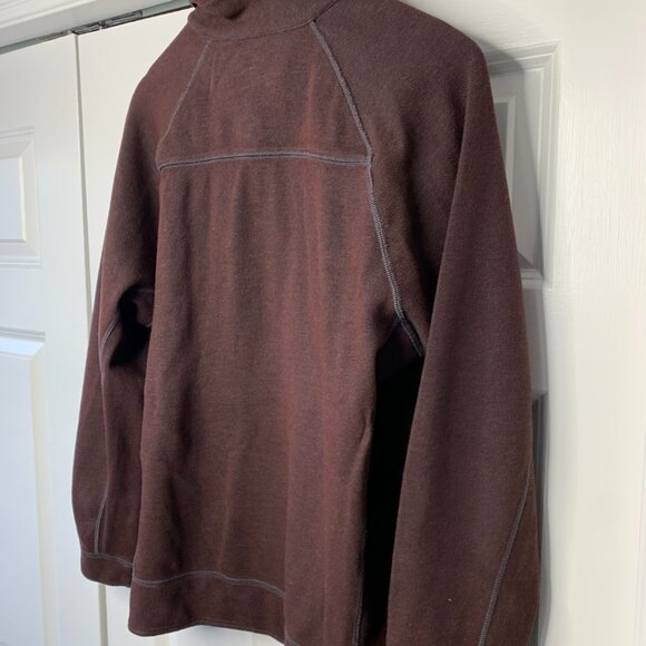 Tommy Bahamas Quarter Zip Mens Maroon Sweatshirt - Picture 4 of 11